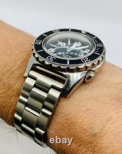 Rare Vintage Swiss Made Zeno Army Diver Men's Watch With US Navy Seals Trident