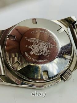 Rare Vintage Swiss Made Zeno Army Diver Men's Watch With US Navy Seals Trident