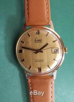 Rare Vintage Swiss Mechanical Gents watch Limit Calendar Swiss Made