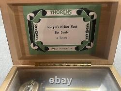 Rare Vintage Swiss Music Box THORENS Wedding March, Blue Danube & La Traviata