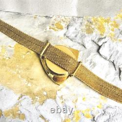 Rare Vintage Swiss Nivada Gold-Plated Modernist Watch 70016