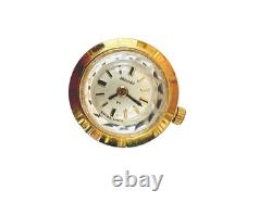 Rare Vintage Swiss Nivada Gold-Plated Modernist Watch 70016
