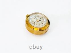 Rare Vintage Swiss Nivada Gold-Plated Modernist Watch 70016