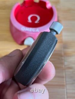 Rare Vintage Swiss Omega Manual Winding Stopwatch With Original Omega Box