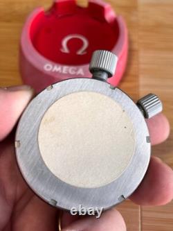 Rare Vintage Swiss Omega Manual Winding Stopwatch With Original Omega Box