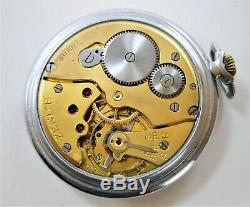 Rare Vintage Swiss Pocket Watch Zenith Hii Cal 177 P Circa 1941 Rrr