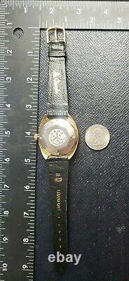 Rare Vintage Swiss Rado 1977 Marco Polo 25 Jewels Auto Triple Date & New Band