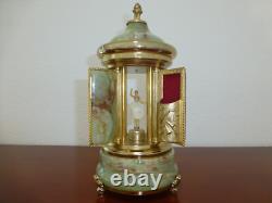 Rare Vintage Swiss Reuge Dancing Ballerina Music Box Carousel Items Holder
