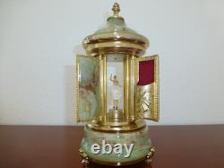 Rare Vintage Swiss Reuge Dancing Ballerina Music Box Carousel Items Holder