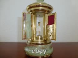Rare Vintage Swiss Reuge Dancing Ballerina Music Box Carousel Items Holder