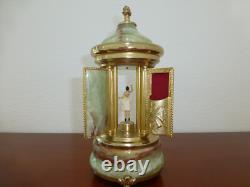 Rare Vintage Swiss Reuge Dancing Ballerina Music Box Carousel Items Holder