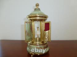 Rare Vintage Swiss Reuge Dancing Ballerina Music Box Carousel Items Holder