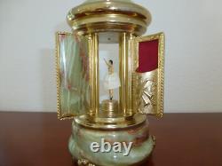 Rare Vintage Swiss Reuge Dancing Ballerina Music Box Carousel Items Holder