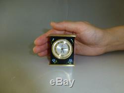 Rare Vintage Swiss Reuge Music Box Musical Mechanical Alarm Clock (watch Video)