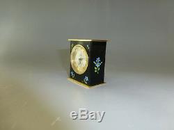 Rare Vintage Swiss Reuge Music Box Musical Mechanical Alarm Clock (watch Video)