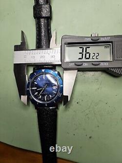 Rare & Vintage Swiss Seawatch Diver Watch WithDate In Blue