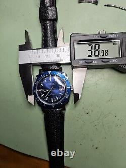 Rare & Vintage Swiss Seawatch Diver Watch WithDate In Blue