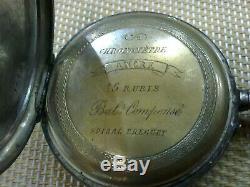 Rare Vintage Swiss Silver Pocket Watch