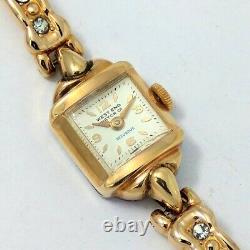 Rare Vintage Swiss WESTEND SECUNDUS Hand Wind Women's Watch 20 Micron GP 17J