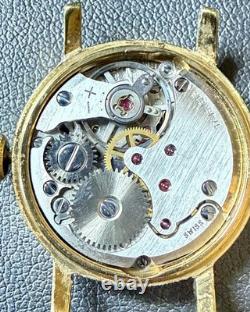Rare Vintage Swiss Watch Manual 17 Jewel Gold Plaque 20 Women's
