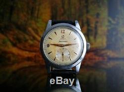 Rare Vintage Swiss Watch Omega Seamaster 17j Cal. 342 Bumper Wind Circa 1950