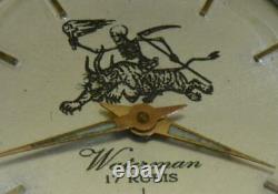 Rare Vintage Swiss Waterman Memento Mori Skeleton Grim Reaper Wristwatch c1960's