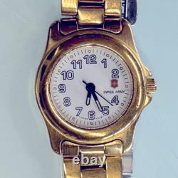 Rare Vintage Swiss army gold tone watch new battery 1990's