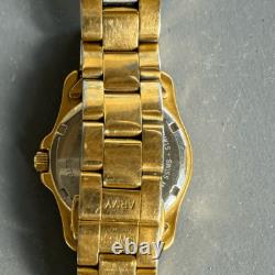 Rare Vintage Swiss army gold tone watch new battery 1990's