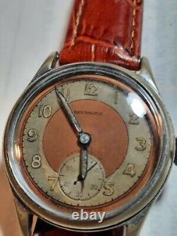 Rare Vintage Swiss made Brunswick man wind 17J runs