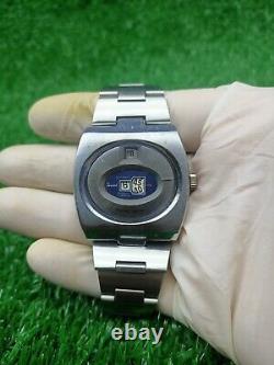 Rare Vintage TEVIOT WATCH Space Age Digital Jump Hour Automatic 70s Swiss