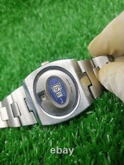 Rare Vintage TEVIOT WATCH Space Age Digital Jump Hour Automatic 70s Swiss