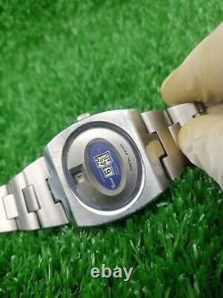 Rare Vintage TEVIOT WATCH Space Age Digital Jump Hour Automatic 70s Swiss