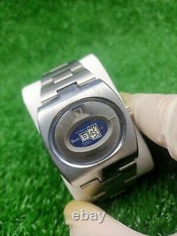 Rare Vintage TEVIOT WATCH Space Age Digital Jump Hour Automatic 70s Swiss