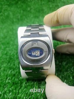 Rare Vintage TEVIOT WATCH Space Age Digital Jump Hour Automatic 70s Swiss