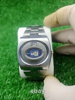 Rare Vintage TEVIOT WATCH Space Age Digital Jump Hour Automatic 70s Swiss