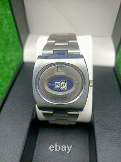 Rare Vintage TEVIOT WATCH Space Age Digital Jump Hour Automatic 70s Swiss