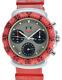 Rare Vintage Tag Heuer 37mm Formula 1 Red Chronograph SS Watch Reference 472.513