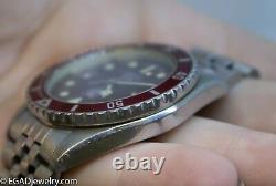 Rare Vintage Tag Heuer Red Dial 1000 Series Wristwatch 980 913 N Swiss Made