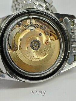 Rare Vintage Technose Star Chief Automatic 30 Jewels 200m Swiss Watch Men 1970