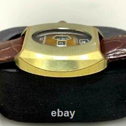 Rare Vintage Tenor-Dorly Jump Hour Automatic Digital Incabloc Swiss Men's Watch