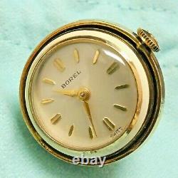 Rare Vintage Tiffany & Co Borel Swiss Necklace Watch with Pouch Working