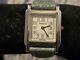 Rare Vintage Tiffany & Co Stainless Steel Swiss Made Square Quartz Ladies Watch