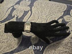 Rare Vintage Tiffany & Co Stainless Steel Swiss Made Square Quartz Ladies Watch