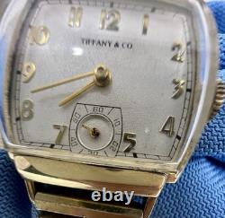 Rare Vintage Tiffany & Co. Watch 14K Gold Filled Manual Wind 26mm Swiss Made