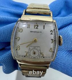 Rare Vintage Tiffany & Co. Watch 14K Gold Filled Manual Wind 26mm Swiss Made