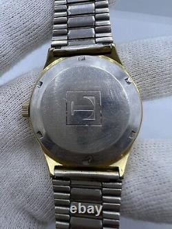 Rare Vintage Tissot Day-Date Gold Plated Automatic Swiss Wrist Watch