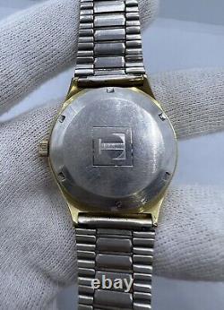 Rare Vintage Tissot Day-Date Gold Plated Automatic Swiss Wrist Watch