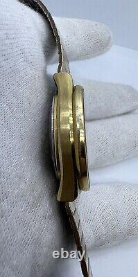 Rare Vintage Tissot Day-Date Gold Plated Automatic Swiss Wrist Watch