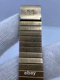 Rare Vintage Tissot Day-Date Gold Plated Automatic Swiss Wrist Watch