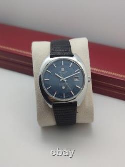 Rare Vintage Tissot Seastar Automatic Men's Watch Blue Dial, 1970s Swiss Made
